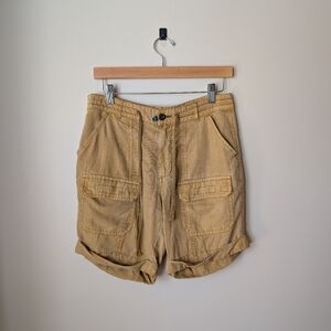 Yellow Utility Cargo Shorts